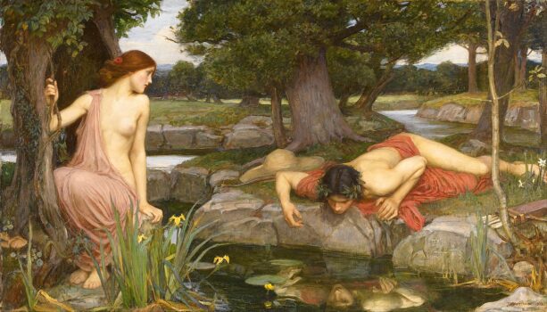 Echo and Narcissus painting