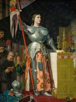 Joan of Arc at the Coronation of Charles VII Painting