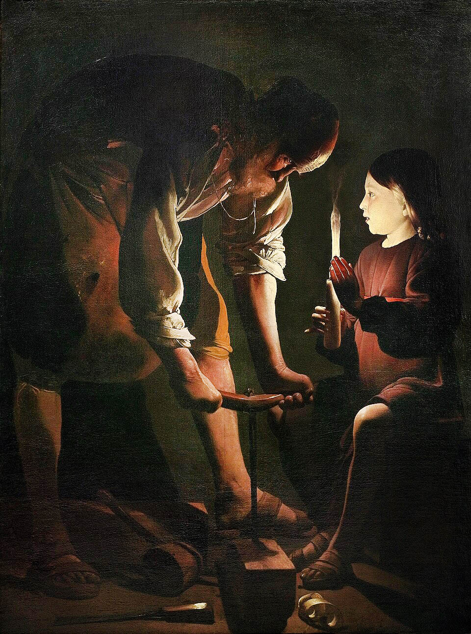 A Candle’s Glow: Joseph the Carpenter Painting A Candle’s Glow: Joseph the Carpenter Painting