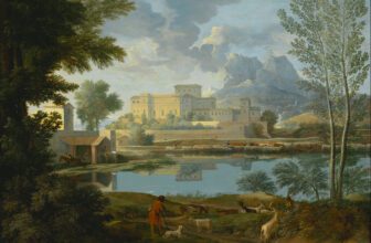 Landscape with a Calm painting by Nicolas Poussin