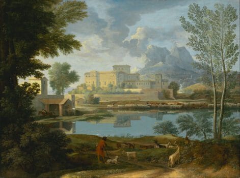 Landscape with a Calm painting by Nicolas Poussin