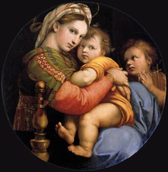 Madonna della Seggiola Painting