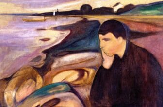 Melancholy painting by Edvard Munch