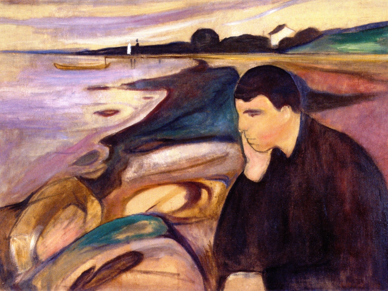 Long Lasting Indispair: Melancholy Painting by Edvard Munch Long Lasting Indispair: Melancholy Painting by Edvard Munch