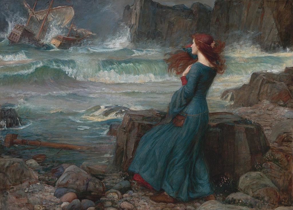 William Waterhouse’s Miranda, The Tempest Painting William Waterhouse’s Miranda, The Tempest Painting