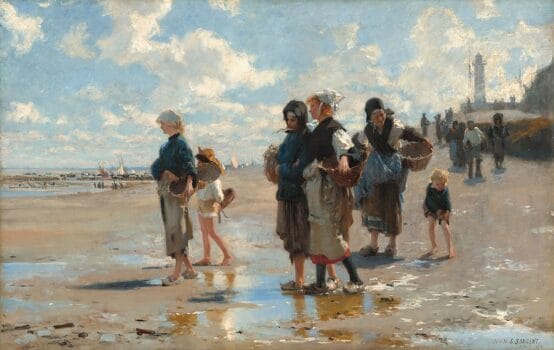 Oyster Gatherers of Cancale painting by John Singer Sargent