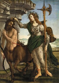 Pallas and the Centaur painting by Botticelli