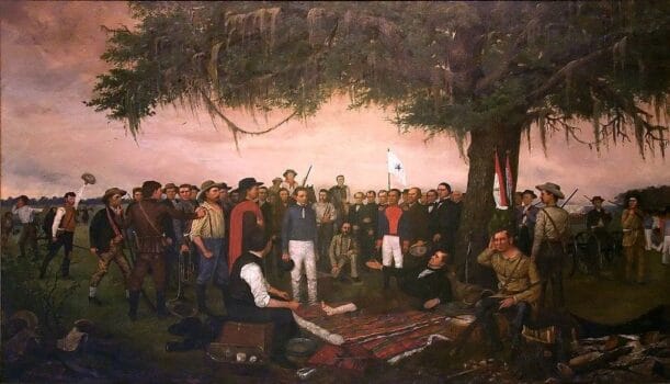 Surrender At Santa Anna painting
