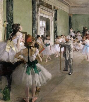 The Ballet Class painting by edgar degas