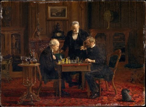 The Chess Players painting by Thomas Cowperthwait Eakins