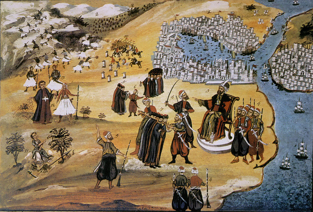 The Fall of Constantinople Painting by Panagiotis Zografos The Fall of Constantinople Painting by Panagiotis Zografos