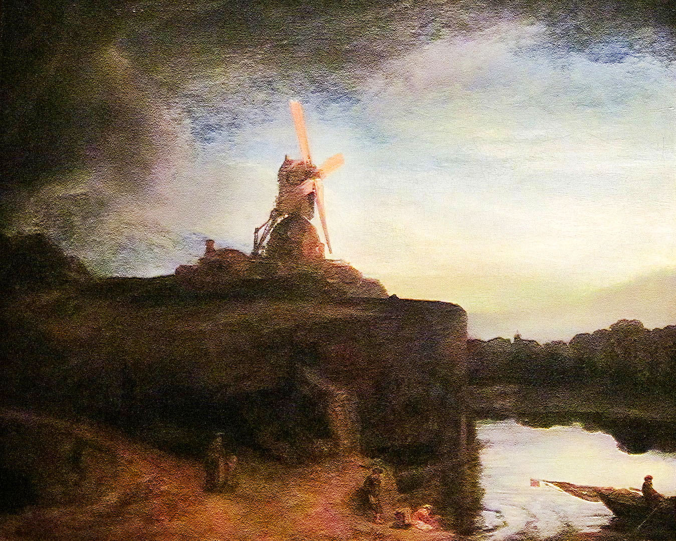 A Water Pump Above The Hill by Rembrandt A Water Pump Above The Hill by Rembrandt