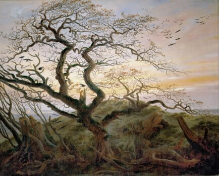 The Tree of Crows Painting by Caspar David Friedrich