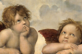 The Two Cherubs Painting Raphael