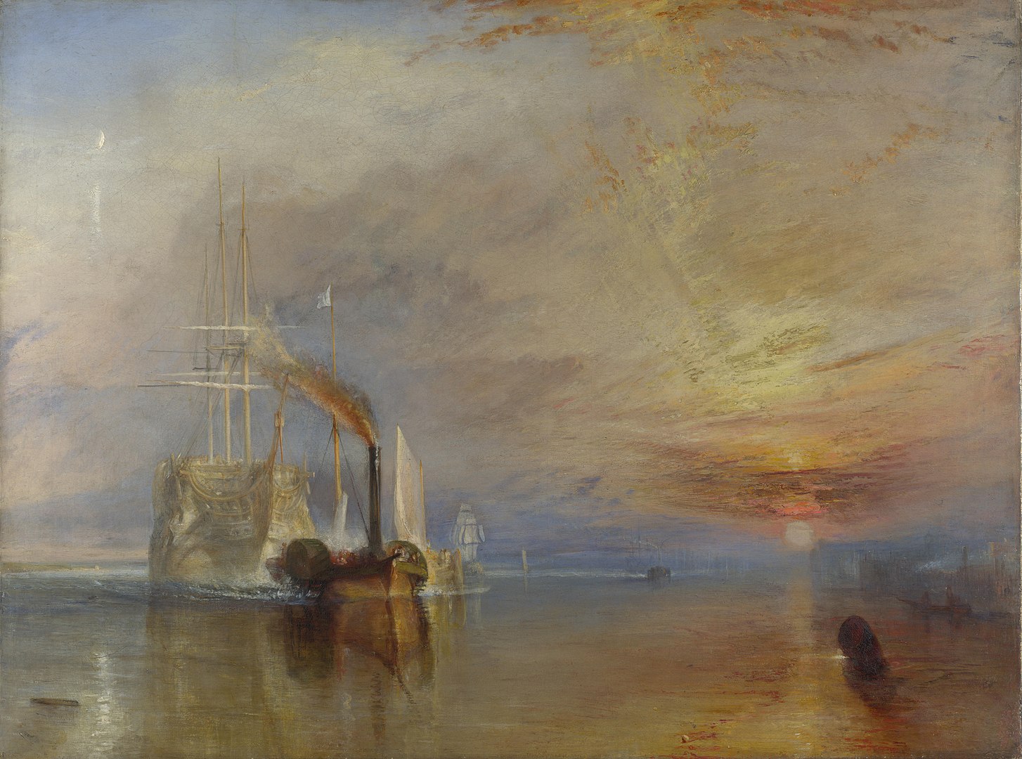 British Naval Ghost Warship Painting by William Turner British Naval Ghost Warship Painting by William Turner