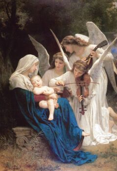 The song of the angels painting by William Adolphe Bouguereau