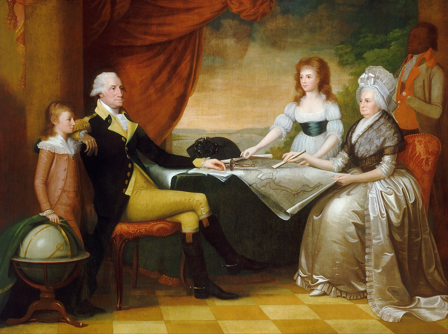George Washington’s Portrait of a Family Painting George Washington’s Portrait of a Family Painting