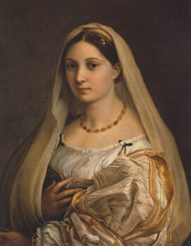 The woman with the veil Painting