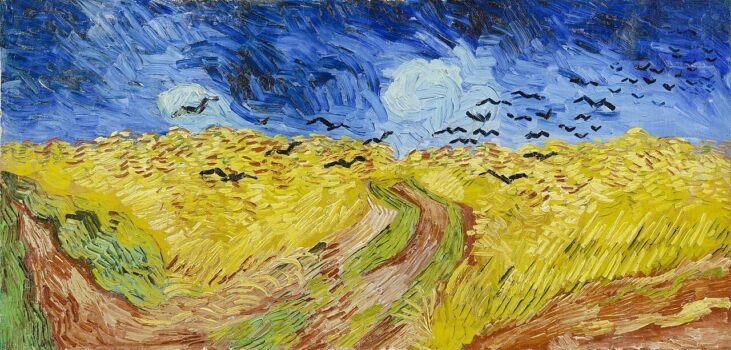 Wheat Field with Crows Painting