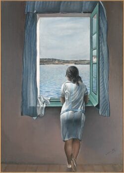 Young Woman at a Window Painting