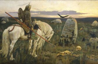 knight at the crossroads painting