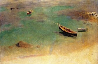 A Boat in the Waters off Capri painting by John Singer Sargent