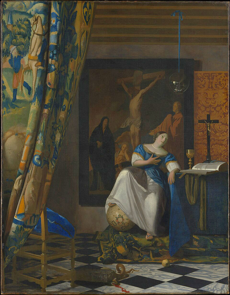Allegory of Faith Painting Johannes Vermeer Allegory of Faith Painting Johannes Vermeer