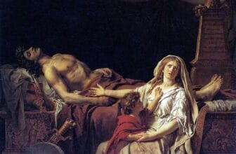 Andromache Mourning Hector Painting by Jacques-Louis David