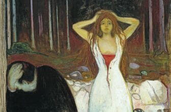 Ashes painting by Edvard Munch