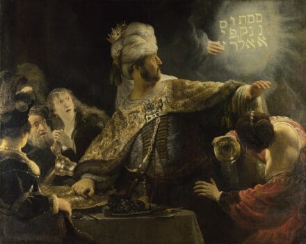 Belshazzar's Feast painting by Rembrandt