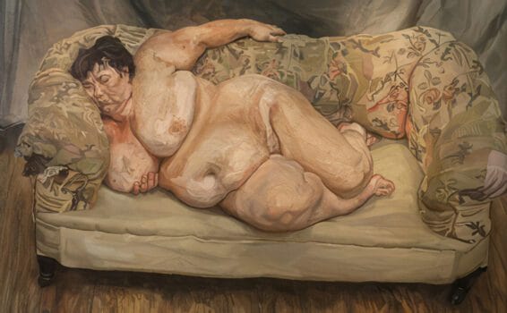 Benefits Supervisor Sleeping Painting by Lucian Freud