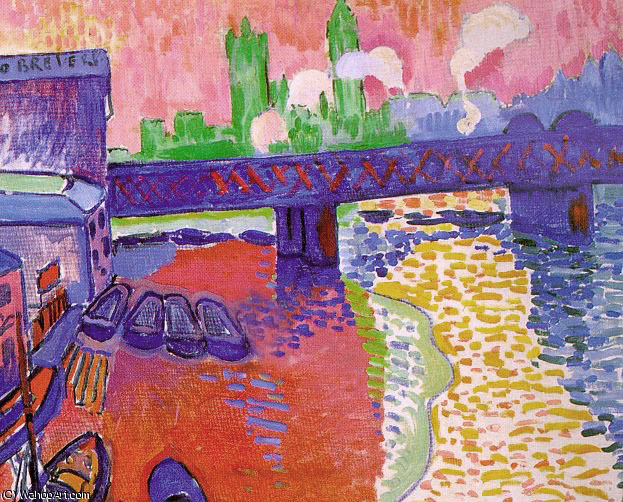 Charing Cross Bridge Painting by André Derain Charing Cross Bridge Painting by André Derain