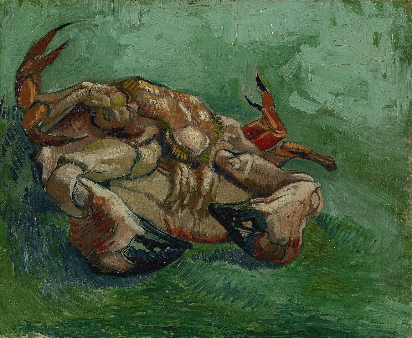 Vincent Van Gogh – A Crab on its Back Painting Vincent Van Gogh – A Crab on its Back Painting