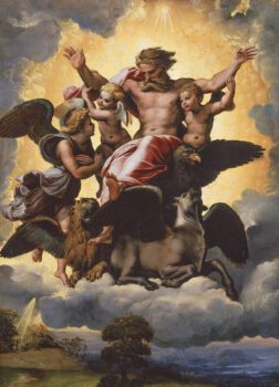 Ezekiel's vision Painting by Raphael