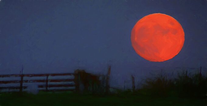 Full Moon Painting
