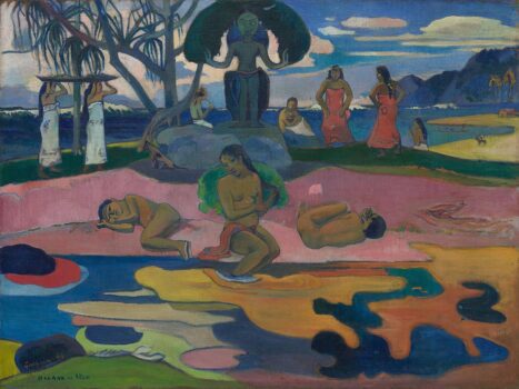 Mahana no atua painting by Paul Gauguin