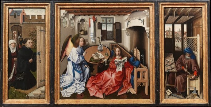 Mérode Altarpiece painting by Robert Campin