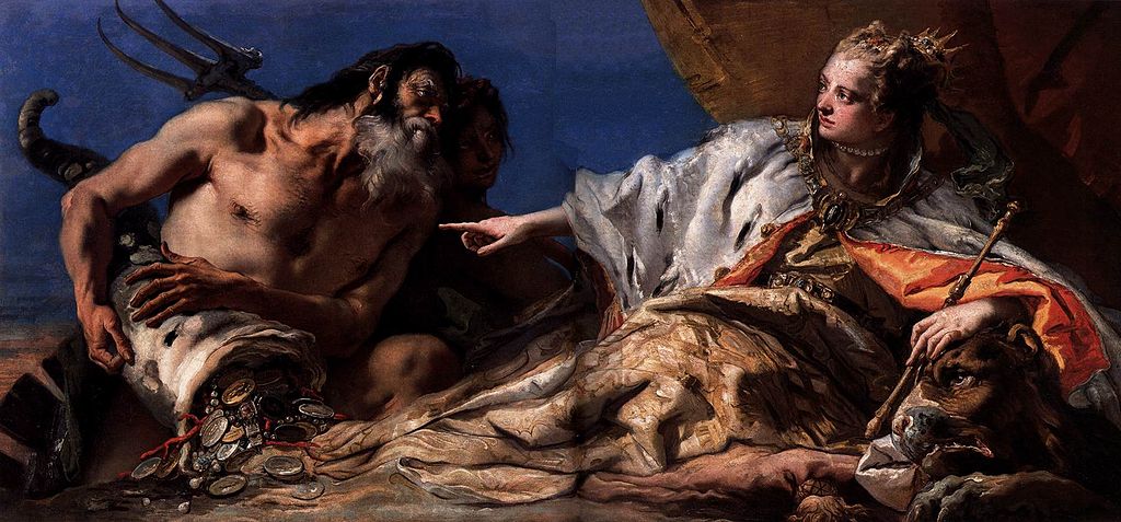 Neptune Offering Gifts to Venice by Giovanni Battista Neptune Offering Gifts to Venice by Giovanni Battista