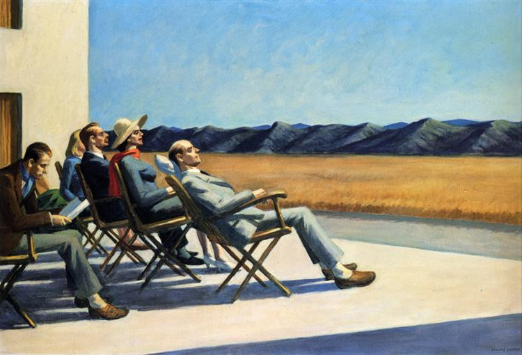 Edward Hopper’s People in the Sun Painting Edward Hopper’s People in the Sun Painting