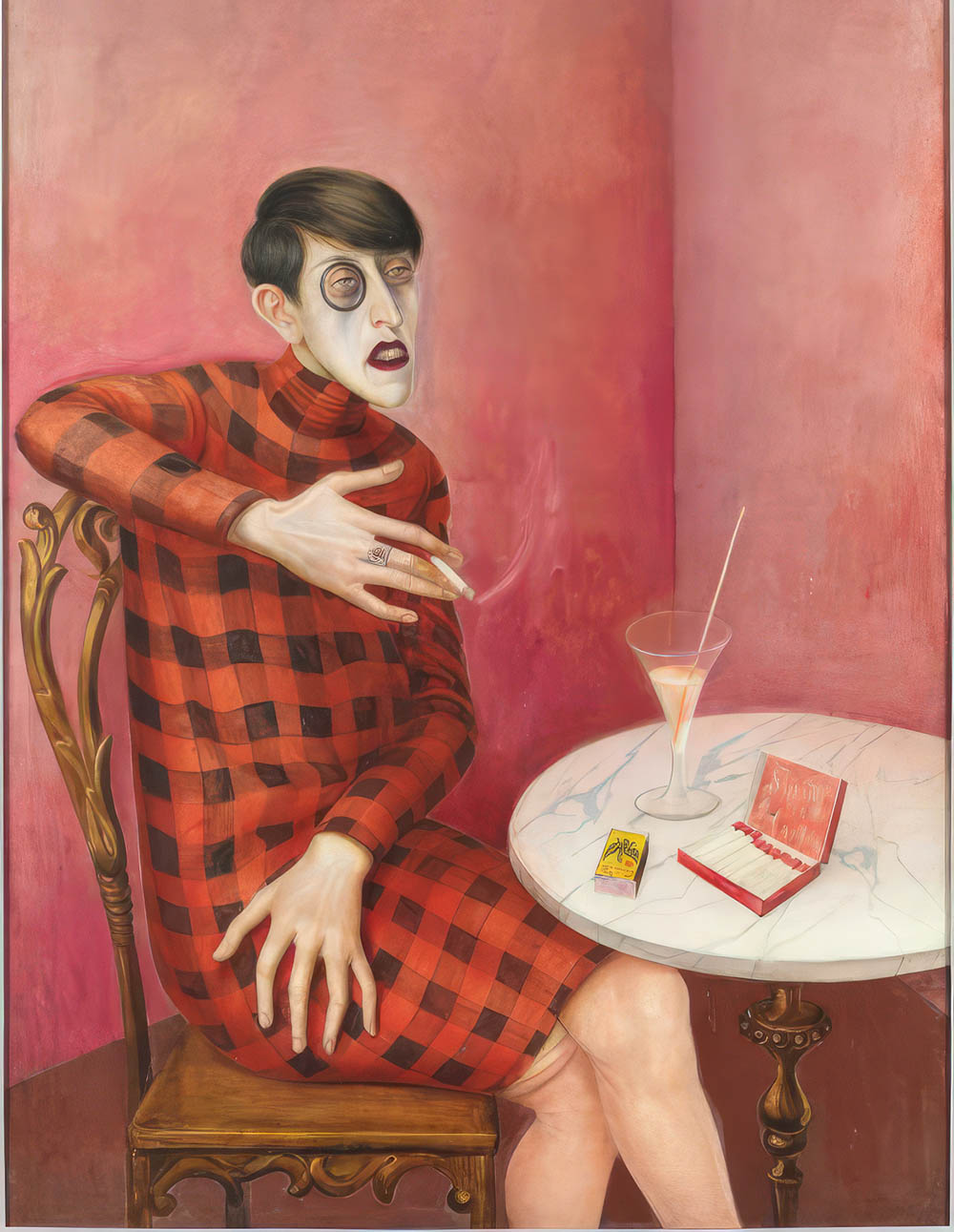Portrait of the Journalist Sylvia Von Harden Painting Portrait of the Journalist Sylvia Von Harden Painting