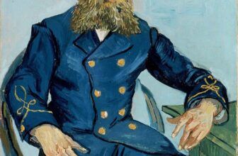 Portrait of the Postman Joseph Roulin Painting by Vincent van Gogh