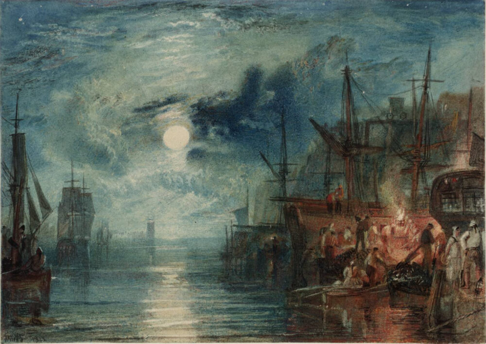 The River Tyne Painting by William Turner The River Tyne Painting by William Turner