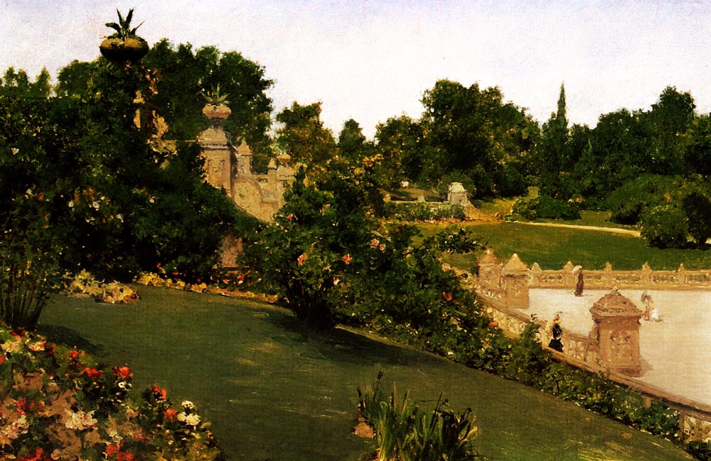 Parking Time: Terrace at the Mall, Central Park Painting Parking Time: Terrace at the Mall, Central Park Painting