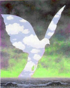 The Big Family painting by Rene Magritte