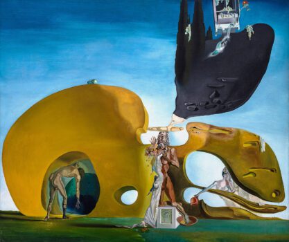 The Birth of Liquid Desires painting Salvador Dali
