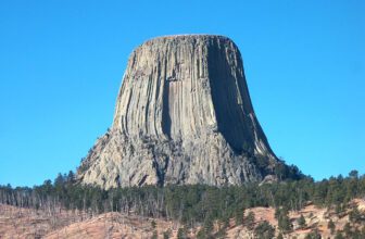 The Devil’s Tower in Wyoming