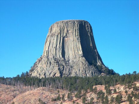 The Devil’s Tower in Wyoming