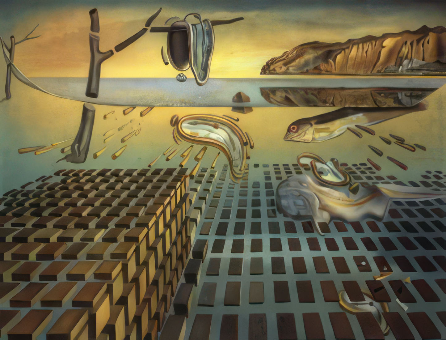 The Disintegration of the Persistence of Memory by Salvador Dali The Disintegration of the Persistence of Memory by Salvador Dali
