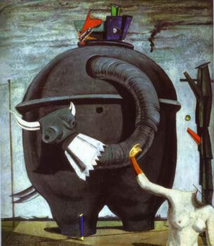 The Elephant Celebes painting Max Ernst