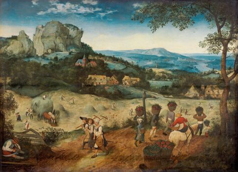 The Hay Harvest Painting by Pieter Bruegel The Elder